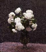 Henri Fantin-Latour White Roses Sweden oil painting artist